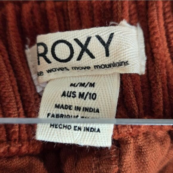 Roxy Corduroy Rust Cinched Waist Mini Skirt - Picture 6 of 7